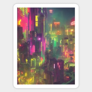 Japan Neon City Lights Magnet